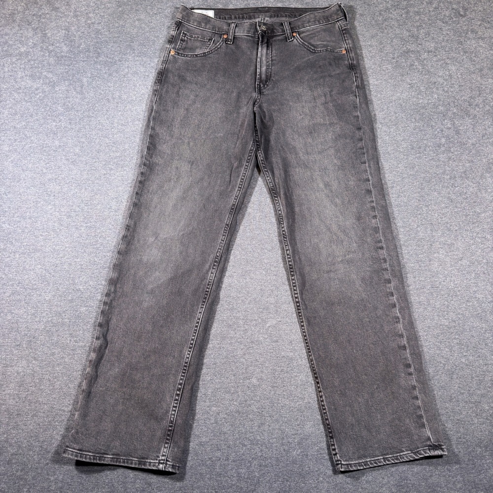 Gap Jeans Womens 26/6R Grey 90s Loose Mid Rise Organic Cotton Denim Pants Mom